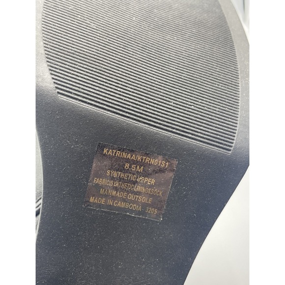 Steve Madden Katrina Boot Women 8.5M Black Square Toe Block Heel Platform Bootie - Picture 11 of 13